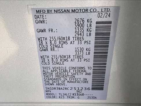 Certified 2024 Nissan Pathfinder SV image 32