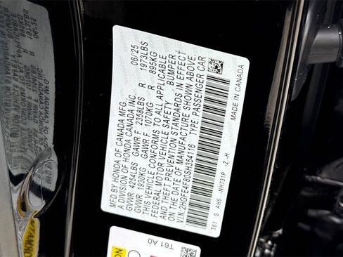 Certified 2025 Honda Civic Sport image 26