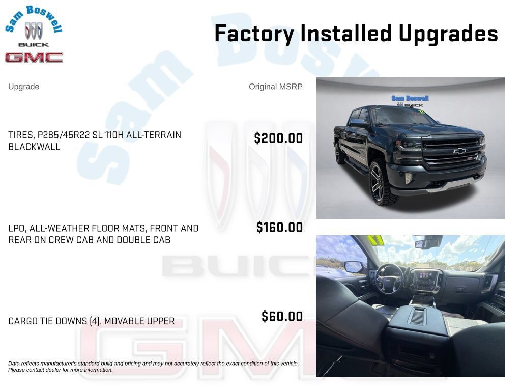 Used 2017 Chevrolet Silverado 1500 LTZ Z71 w/ LPO, Black Pack AWD/4WD image 5