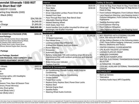 Used 2023 Chevrolet Silverado 1500 RST w/ LPO, Dark Essentials Package AWD/4WD image 11