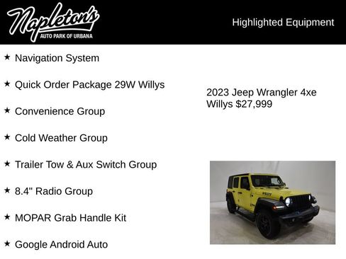 Used 2023 Jeep Wrangler Unlimited w/ Cold Weather Group AWD/4WD image 15