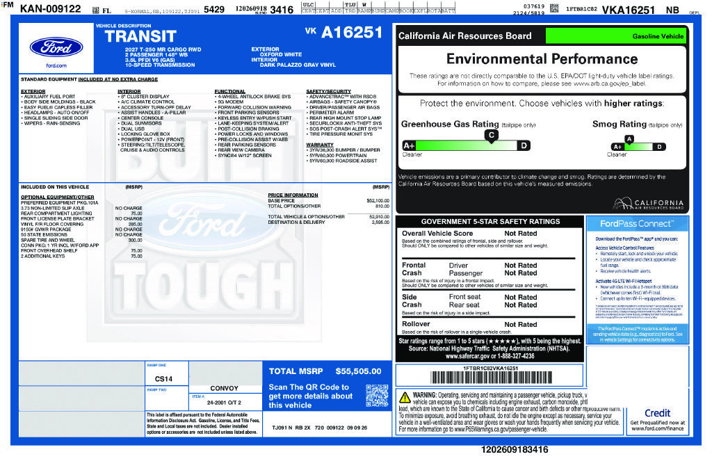 New 2027 Ford Transit 250 148 Medium Roof RWD image 11
