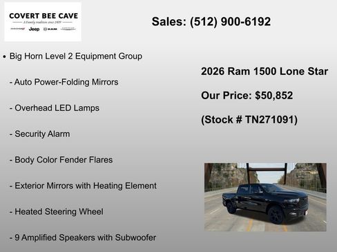New 2026 RAM 1500 Lone Star AWD/4WD image 24