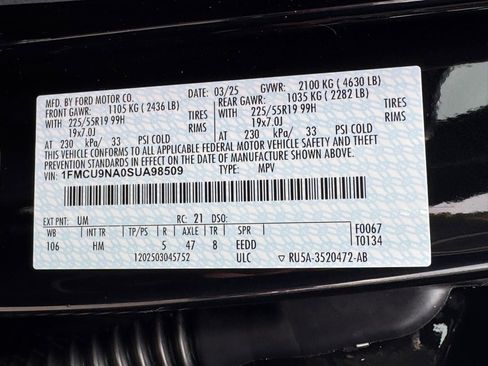 New 2025 Ford Escape ST-Line Select w/ Tech Pack #1 image 43