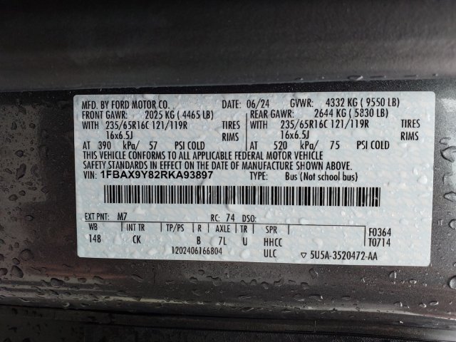 Certified 2024 Ford Transit 350 XLT AWD/4WD image 25