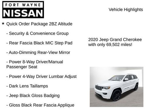Used 2020 Jeep Grand Cherokee Altitude AWD/4WD image 7
