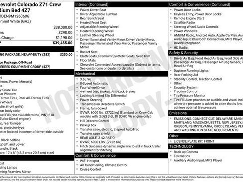 Certified 2021 Chevrolet Colorado Z71 image 5