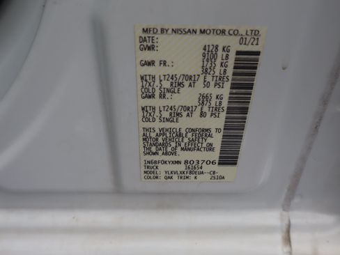 Used 2021 Nissan NV 2500 SV w/ Back Door Glass Package RWD image 39