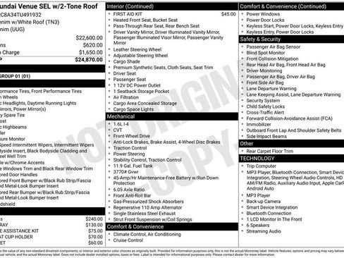 New 2026 Hyundai Venue SEL FWD image 20