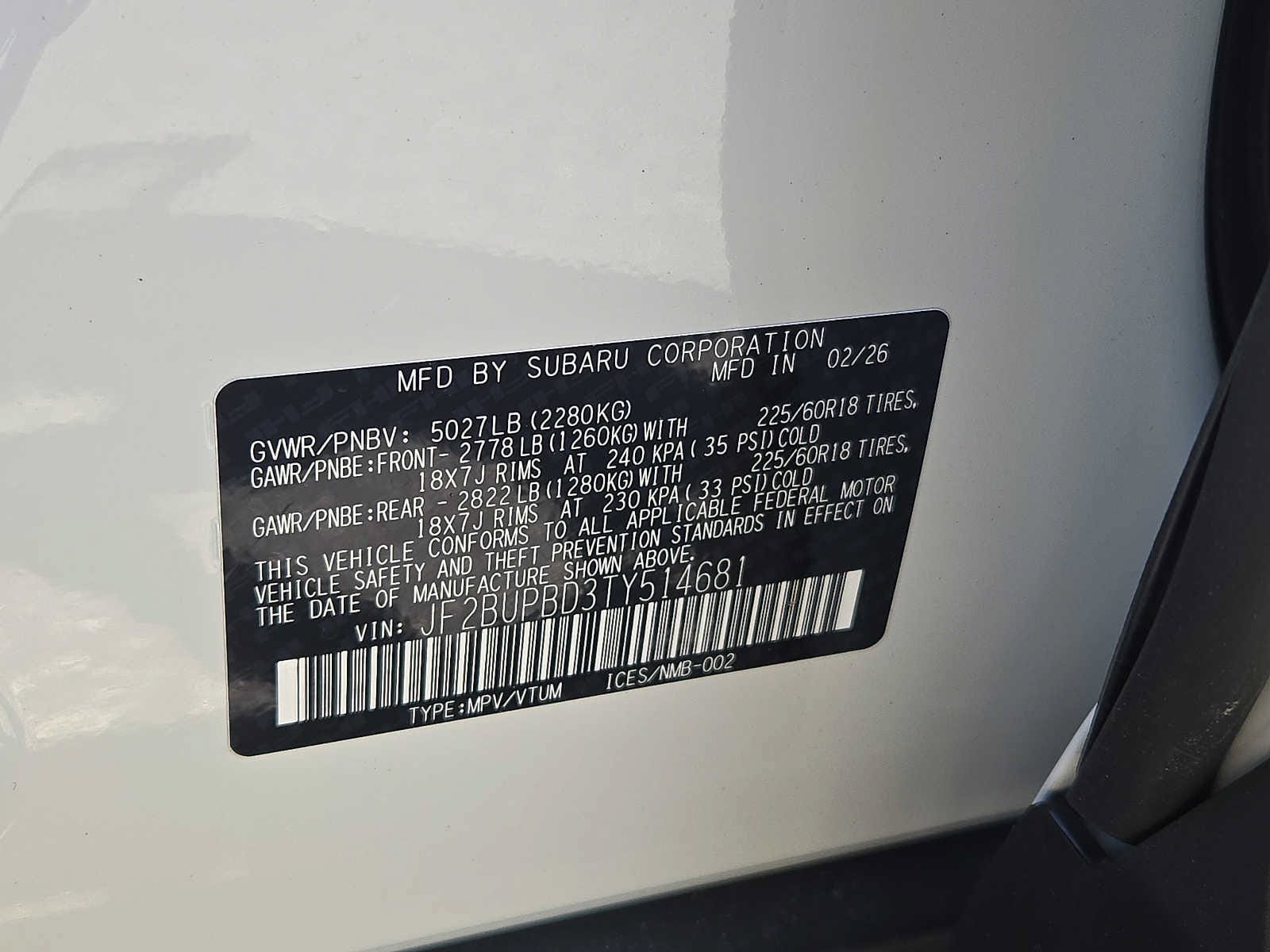 New 2026 Subaru Outback Premium AWD/4WD image 9