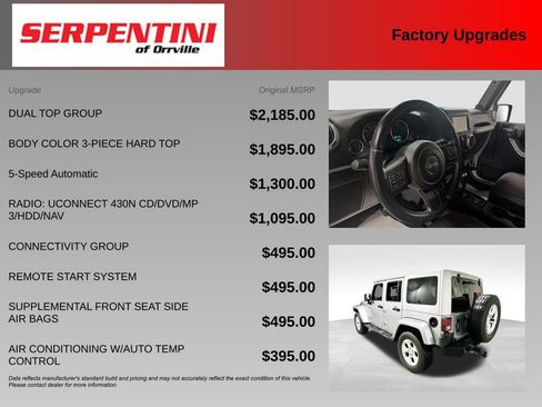 Used 2014 Jeep Wrangler Unlimited Sahara w/ Dual Top Group AWD/4WD image 6
