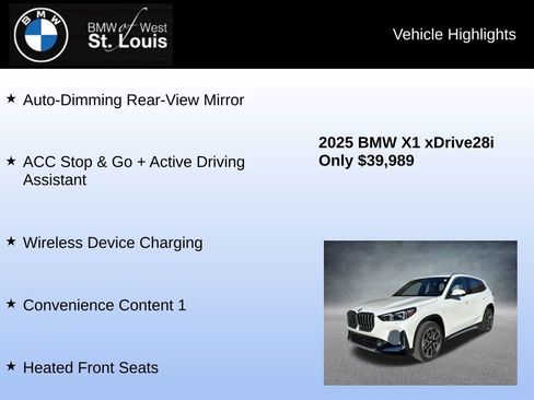 Used 2025 BMW X1 xDrive28i w/ Convenience Package image 24