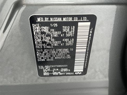 Used 2025 INFINITI QX80 Autograph w/ Premium Cargo Package image 30