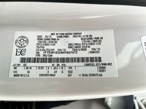 Used 2019 Ford F150 Limited image 30