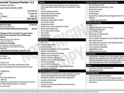 Used 2018 Chevrolet Traverse Premier w/ Redline Edition image 6