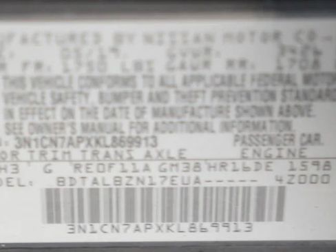 Used 2019 Nissan Versa SV FWD image 14