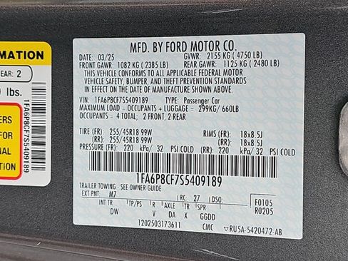 Certified 2025 Ford Mustang GT RWD image 34