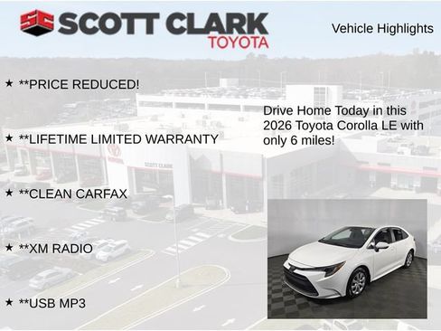 Used 2026 Toyota Corolla LE FWD image 12