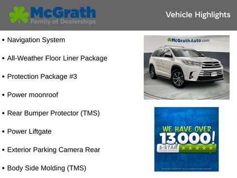 Used 2017 Toyota Highlander XLE w/ Protection Package #3 AWD/4WD image 6