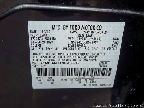 Used 2022 Ford Edge ST-Line w/ Class II Trailer Tow Package AWD/4WD image 29
