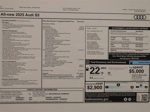 New 2025 Audi S5 Premium Plus image 31