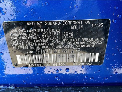 New 2025 Subaru WRX Premium image 18