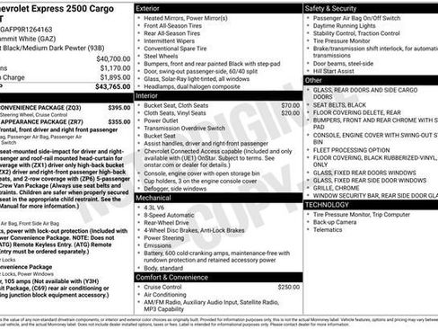 Used 2024 Chevrolet Express 2500 w/ Driver Convenience Package RWD image 42