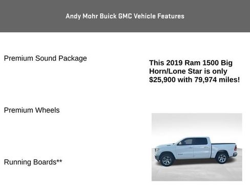 Used 2019 RAM 1500 Big Horn AWD/4WD image 8