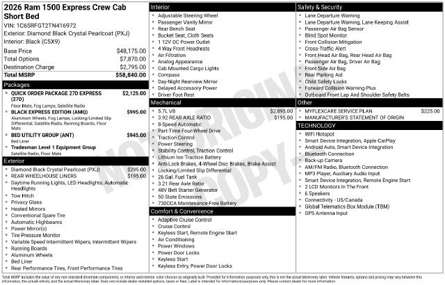 New 2026 RAM 1500 Express AWD/4WD image 4