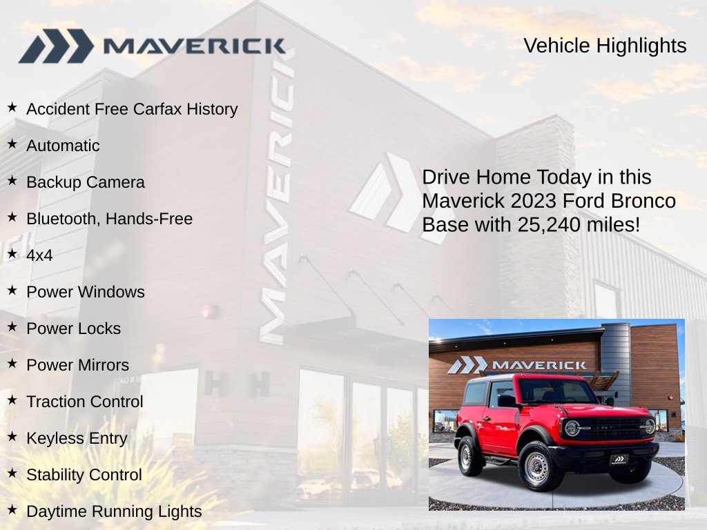 Used 2023 Ford Bronco 2-Door AWD/4WD image 5