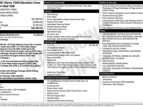 Used 2023 GMC Sierra 1500 Elevation w/ X31 Off-Road Package AWD/4WD image 39