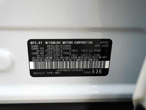New 2026 Mitsubishi Eclipse Cross SE AWD/4WD image 16