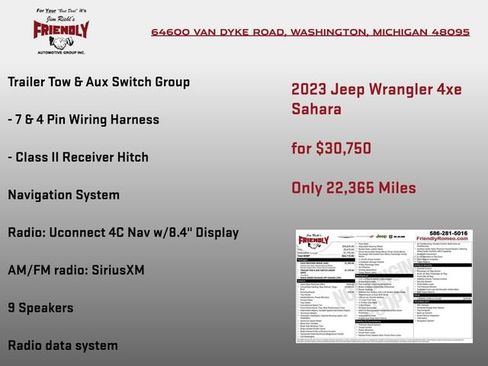 Used 2023 Jeep Wrangler Unlimited Sahara w/ Cold Weather Group AWD/4WD image 4