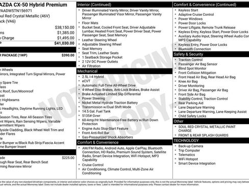 New 2026 MAZDA CX-50 AWD 2.5 Hybrid w/ Weather Package image 32