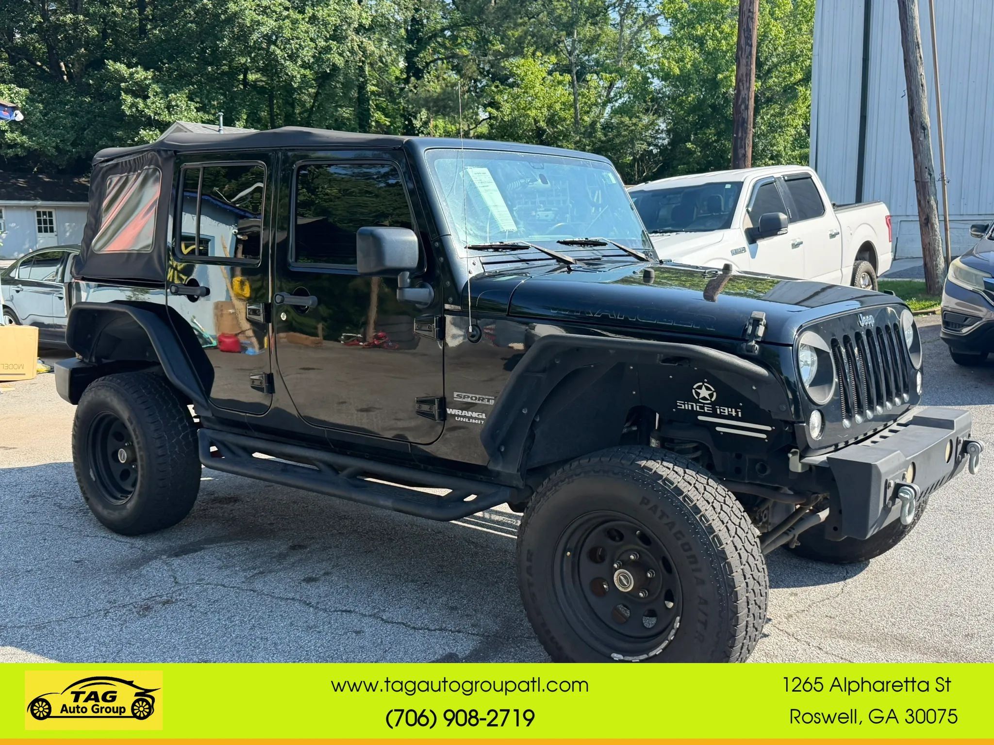 Used 2016 Jeep Wrangler Unlimited Sport w/ Max Tow Package AWD/4WD image 3