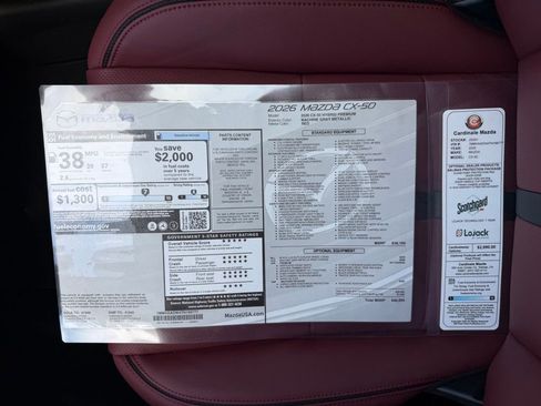 New 2026 MAZDA CX-50 AWD 2.5 Hybrid w/ Weather Package image 35