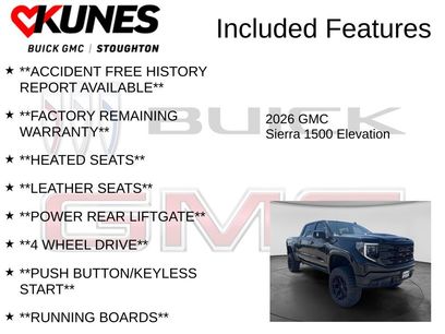 New 2026 GMC Sierra 1500 Elevation w/ Elevation Premium Package