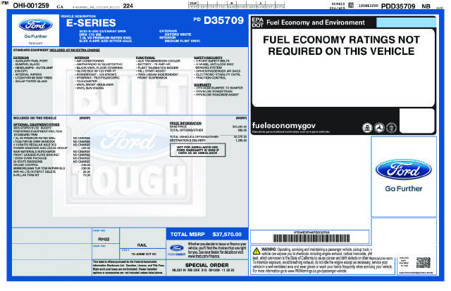 Used 2023 Ford E-350 and Econoline 350 Super Duty w/ Power Windows & Locks Group RWD image 4