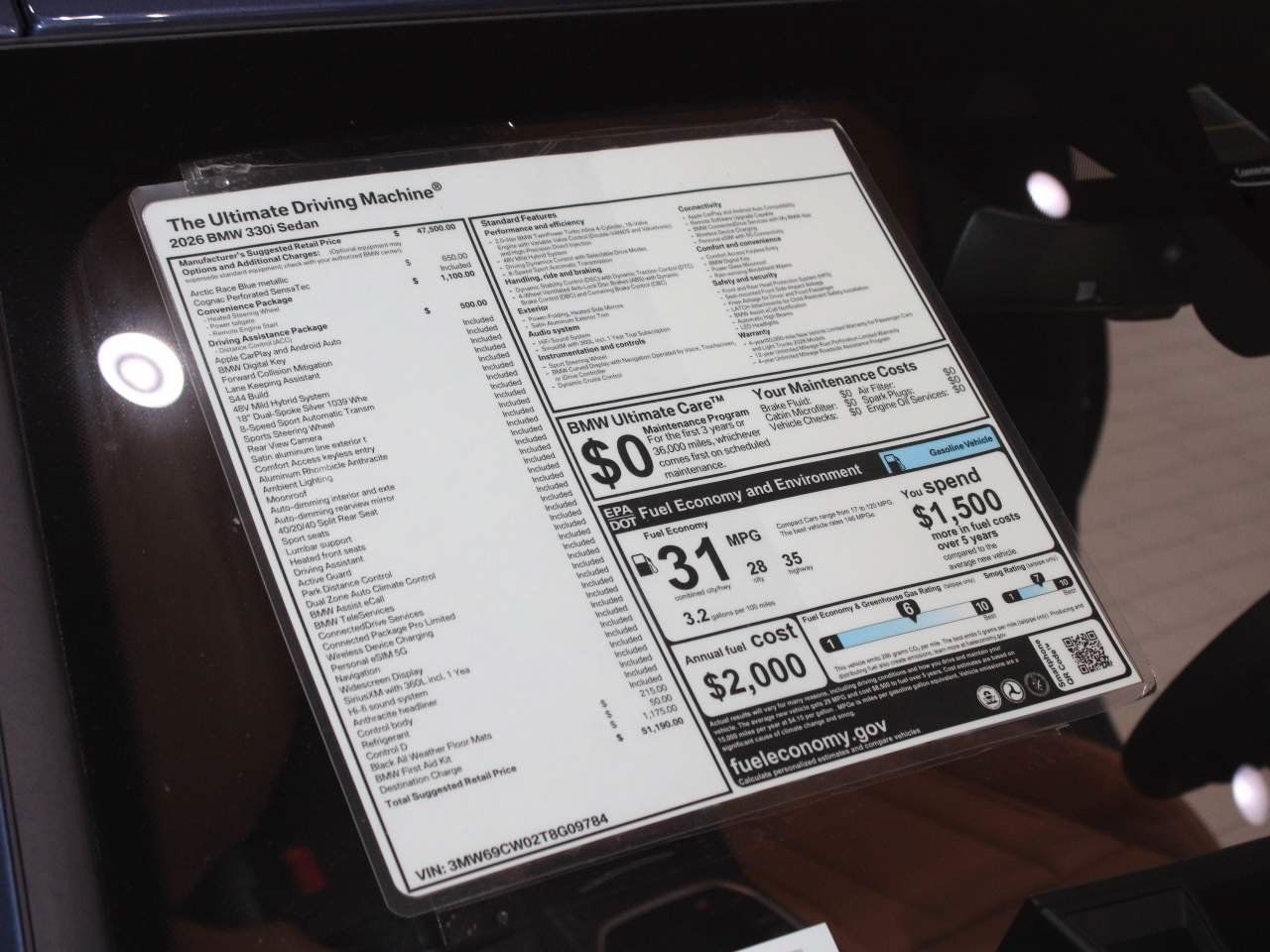 Certified 2026 BMW 330i Sedan RWD image 24