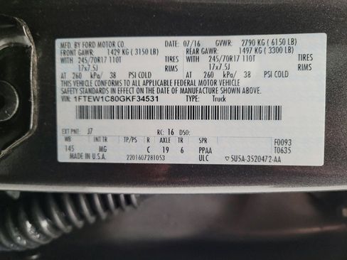 Used 2016 Ford F150 XLT w/ Equipment Group 301A Mid RWD image 33