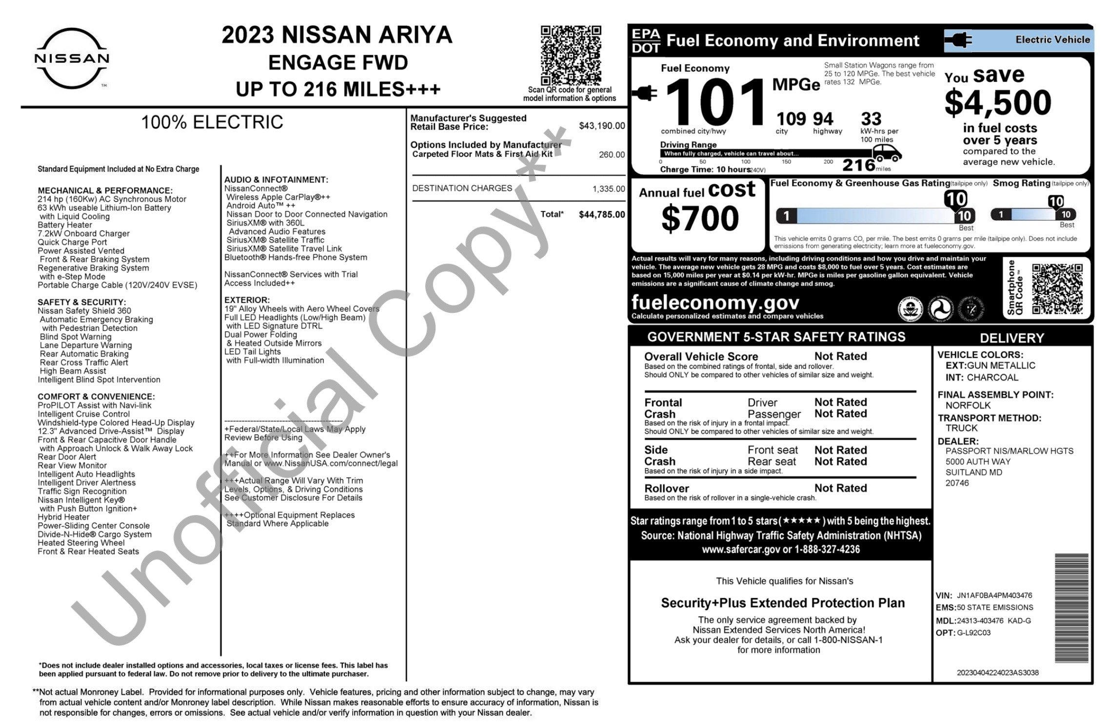 Used 2023 Nissan Ariya FWD image 2