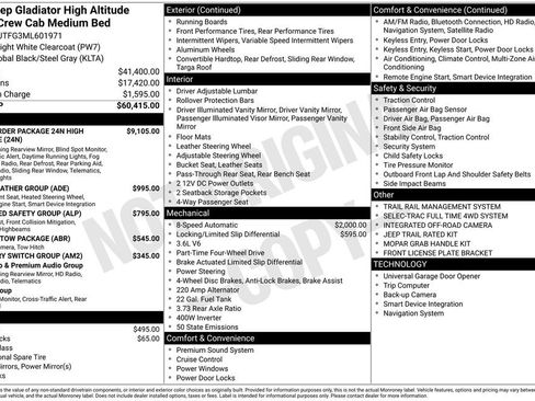 Certified 2021 Jeep Gladiator Overland image 41