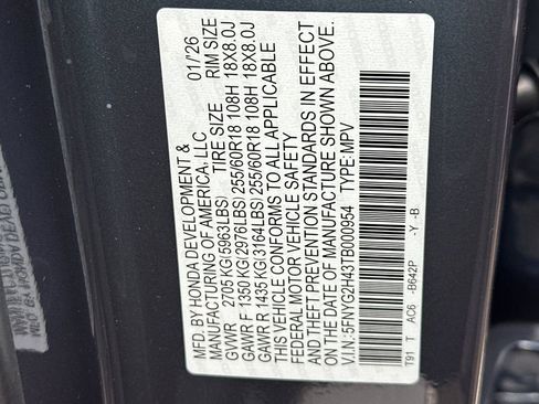 New 2026 Honda Pilot EX-L image 35