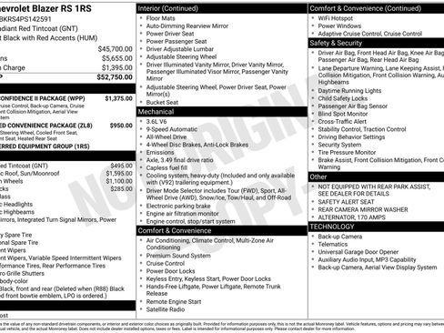 Used 2023 Chevrolet Blazer RS w/ Driver Confidence II Package image 4