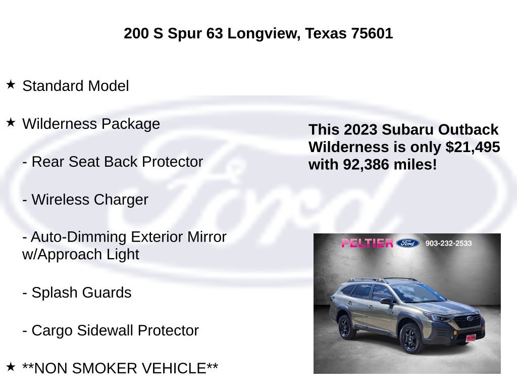 Used 2023 Subaru Outback Wilderness AWD/4WD image 5