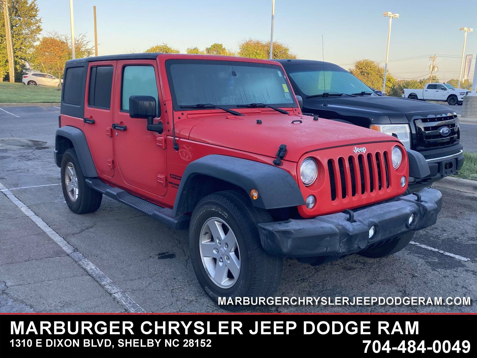 Used 2017 Jeep Wrangler Unlimited Sport w/ Quick Order Package 24S AWD/4WD image 1