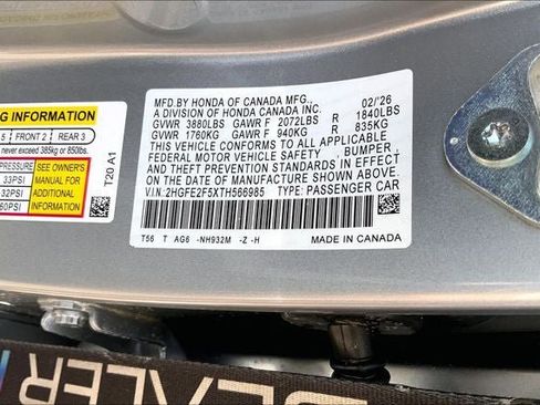 New 2026 Honda Civic Sport image 19