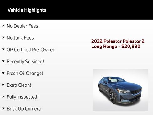 Used 2022 Polestar Polestar 2 w/ Plus Package AWD/4WD image 50