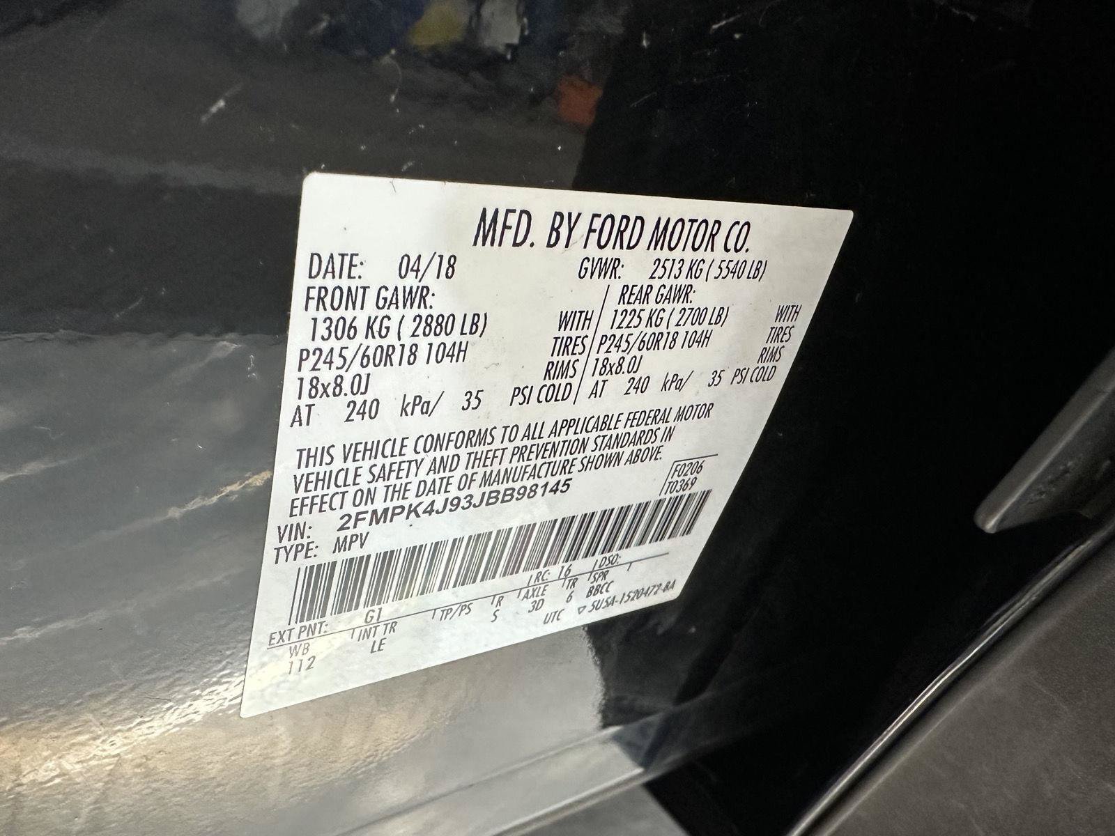 Used 2018 Ford Edge SEL w/ Equipment Group 201A AWD/4WD image 16