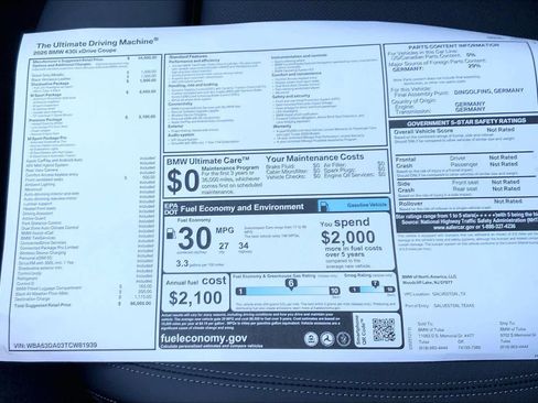 New 2026 BMW 430i xDrive 430i xDrive w/ M Sport Package image 20